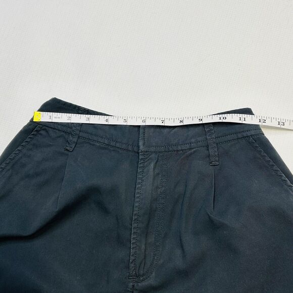 Good American A Line Drapey Trouser Short Size 2 Black 25”x4” 90s Y2K Pleated - Picture 11 of 14